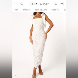 NWOT SOLD OUT Petal & Pup White Lace Dress